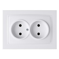 Розетка Nilson Thor біла 2-на без заземлення ( 27111024 )