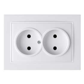 Розетка Nilson Thor біла 2-на без заземлення ( 27111024 )