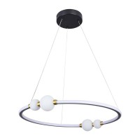 Підвісний світильник, люстра Goldlux 338280 Perla LED 1x57W 4000K 8000Lm IP20 чорний