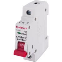 Модульный автоматический выключатель E.Next e.mcb.stand.45.1.C10 1р 10А C (s002007)