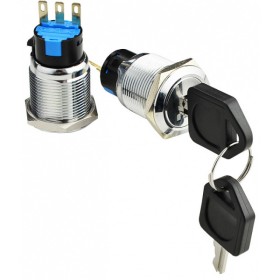 Металева кнопка Аско-Укрем TY 19C-K11/2 1NO+1NC з ключем (A0140010213)