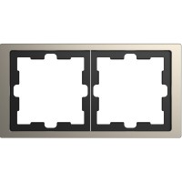 Двомісна рамка Schneider Electric D-Life MTN4020-6550 нікель