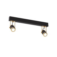 Светильник поворотный, спот Pikart 28056-1 2Spots GU10 2x60W IP20 черный