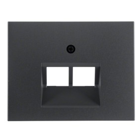 Накладка для двойной розетки UAE антрацит Berker K.1