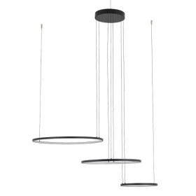 Люстра Nowodvorski Circolo Power 11648 LED 3x85W 3000K 3750Lm IP20 чорна