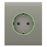 Центральная панель умной розетки Ajax 59970.162.OL CenterCover Smart для OutletCore оливковая (38797)