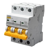 Автоматичний вимикач UEC SB-M8 3P 40A D 4,5кA (MCB45-3-040-D)