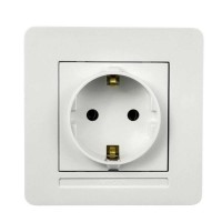 Розетка Nilson Selene біла 1-на з заземленням ( 23111017 )