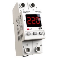 Реле напруги DigiTOP VP-20A M2R (червоний індикатор)