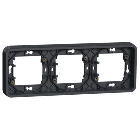 Горизонтальная 3-постовая рамка Schneider Electric MUR34109 IP55 (черный)