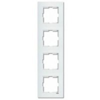 Чотиримісна рамка вертикальна VIKO Karre біла