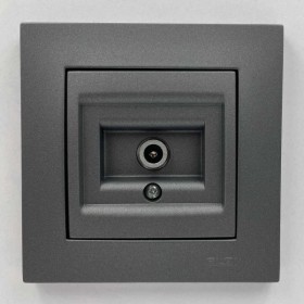 Розетка EL-BI VEGA антрацит матовый TV конечная ( 510-016700-273 )
