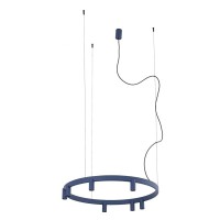 Люстра Nowodvorski 12283 Fourty Round GU10 R35+LED 7+6x10W+9W 3000K 710Lm IP20 синяя