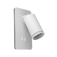 Бра, настінний світильник Goldlux 324351 Paris GU10+Led 2x10+6W IP20 WH