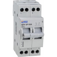 Выключатель-разъединитель Аско-Укрем (І-0-ІІ) RPV 2P 63A (A0010220006)