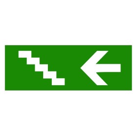 Наклейка TNSy «Вказівник сходи ліворуч» 320х115мм (TNSy5000097)