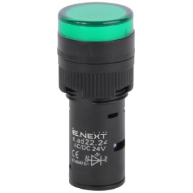 Сигнальна арматура E.Next e.ad22.24.green Ø22мм 24В АС/DC зелена (s009020)