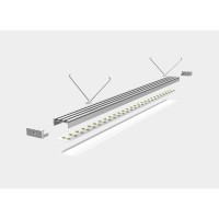 LED-профіль ALUMLED врізний з розсіювачем 2м (LT2610_2)