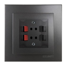 Розетка Nilson Touran антрацит аудіо стерео ( 24161050 )