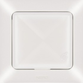 Розетка NE-AD ARAS 93-111-09 з з/к та кришкою кремова