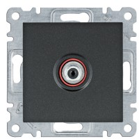 SAT розетка Hager WL3233 Lumina (чорна)