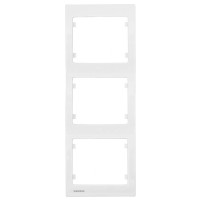 Тройная рамка Siemens Iris S18103 вертикальная (белоснежная)