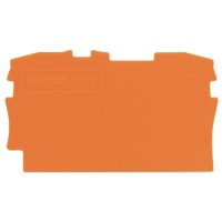 Кінцева пластина Wago 2002-1292 до двоконтактної клеми (помаранчева)