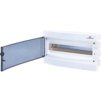 Встраиваемый щиток ETI 001101018 ECМ 18PT 18 М с прозрачной дверцей