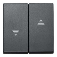 Клавиша двойная для жалюзи SYSTEM M антрацит Merten, MTN435514