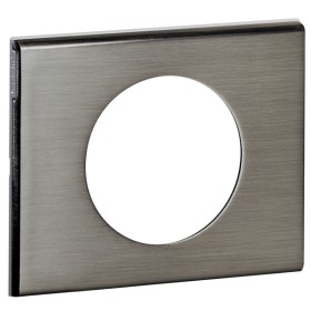 Однопостовая фактурная рамка Legrand Celiane (069101) (сталь)