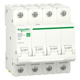 Автоматический выключатель Schneider Electric R9F02463 RESI9 6кА 4P 63A В