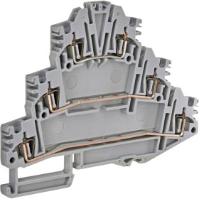 Трехуровневая пружинная клемма ETI 003903186 ЕSP3-HLD.2 2.5мм² (серая)