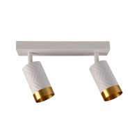 Светильник поворотный, спот Goldlux 323606 Arras GU10 2x10W IP20 Белый