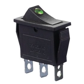 Переключатель TNSy KCD3-101EN G/B с подсветкой зеленый (TNSy5500835)