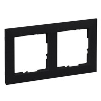 Рамка 2-постовая Legrand SUNO (чорный) 721522