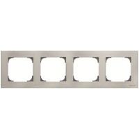Четырехместная рамка ABB Sky 2CLA857400A1401 8574 AI (сталь)