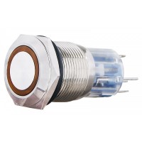 Кнопка Аско-Укрем TYJ 19-271 1NO+1NC 220В с подсветкой желтая (A0140010114)