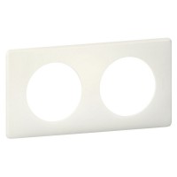 Рамка двухместная Legrand Celiane белый перкаль