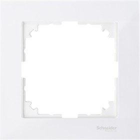 Одномісна рамка Schneider Electric M-PURE MTN4010-3619 полярно-біла