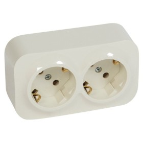 Розетка 2X2К+З Legrand Forix слоновая кость