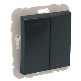 Вимикач для жалюзі Logus 21290 TPM (чорний матовий)