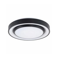 Люстра із пультом світлодіодна, стельовий світильник Goldlux 326706 Zygmunt 50 Led 1x72W 3000K-6000K 8000Lm IP44 Bk