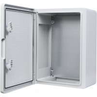 Ударостійкий корпус з АБС-пластику Аско-Укрем UBox 300x400x170мм (непрозорі дверцята)
