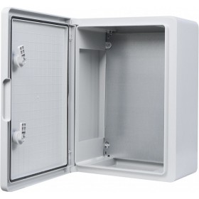 Ударостійкий корпус з АБС-пластику Аско-Укрем UBox 300x400x170мм (непрозорі дверцята)