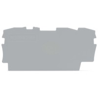 Кінцева пластина Wago 2002-1391 Topjob S до трьохконтактних клем (сіра)