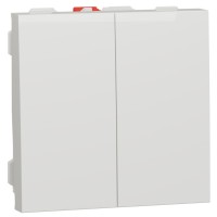 Двоклавішний вимикач Schneider Electric NU321118 (схема 5) 10А 2М (білий)