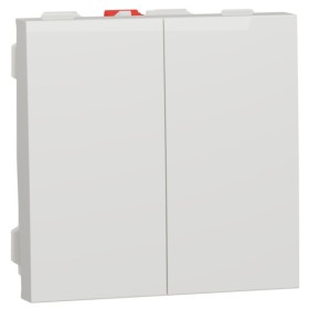 Двоклавішний вимикач Schneider Electric NU321118 (схема 5) 10А 2М (білий)