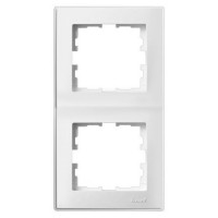 Вертикальная двойная рамка Lezard «Lesya» 705-0200-152 (белая)