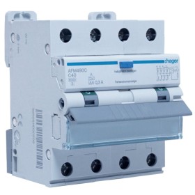 Диф. автомат Hager AFM490C C-40A 6кА 300мA 4P