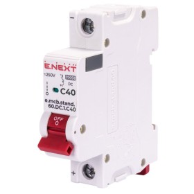 Модульный автоматический выключатель E.Next e.mcb.stand.60.DC.1.C40 1р 40А C 6кА DC (s081010)